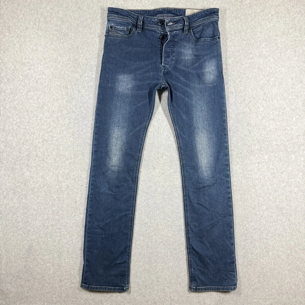 Diesel Safado-R Jeans Men 29x32 Blue Slim Straight Stretch‎ Medium Wash RC79I